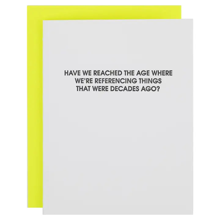 Referencing Decades Card