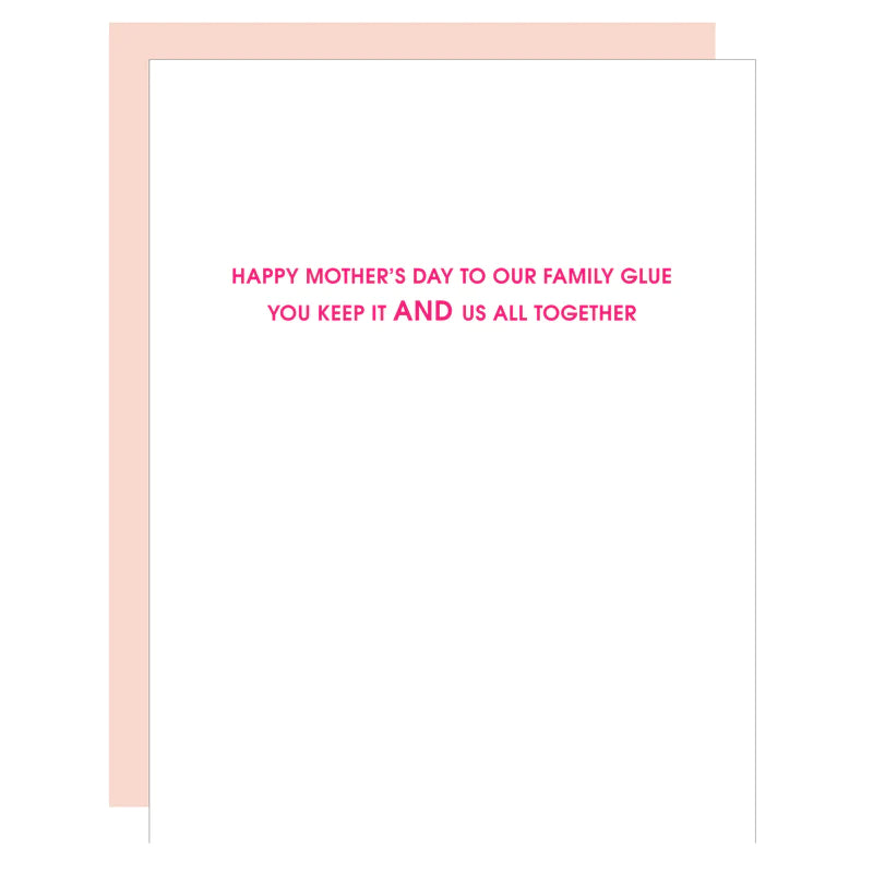 Our Family Glue Card