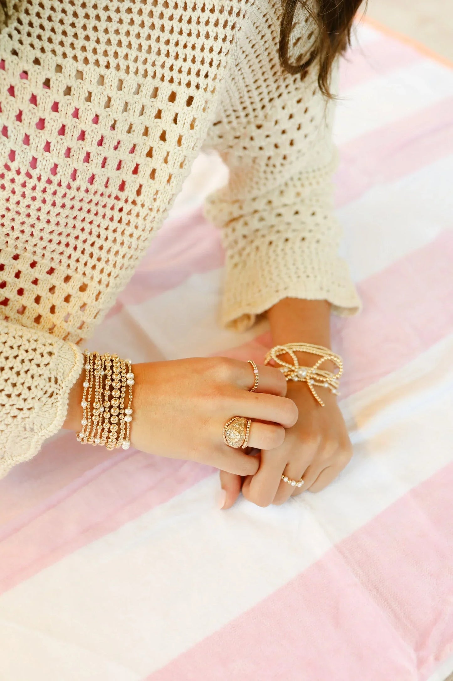 June Pearl Gold Bracelet