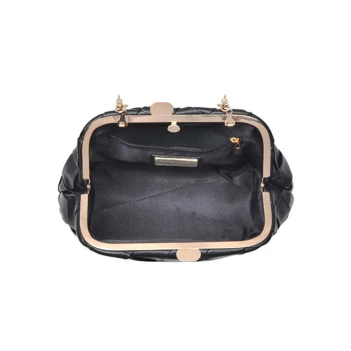 Pauline Woven Crossbody (Black)