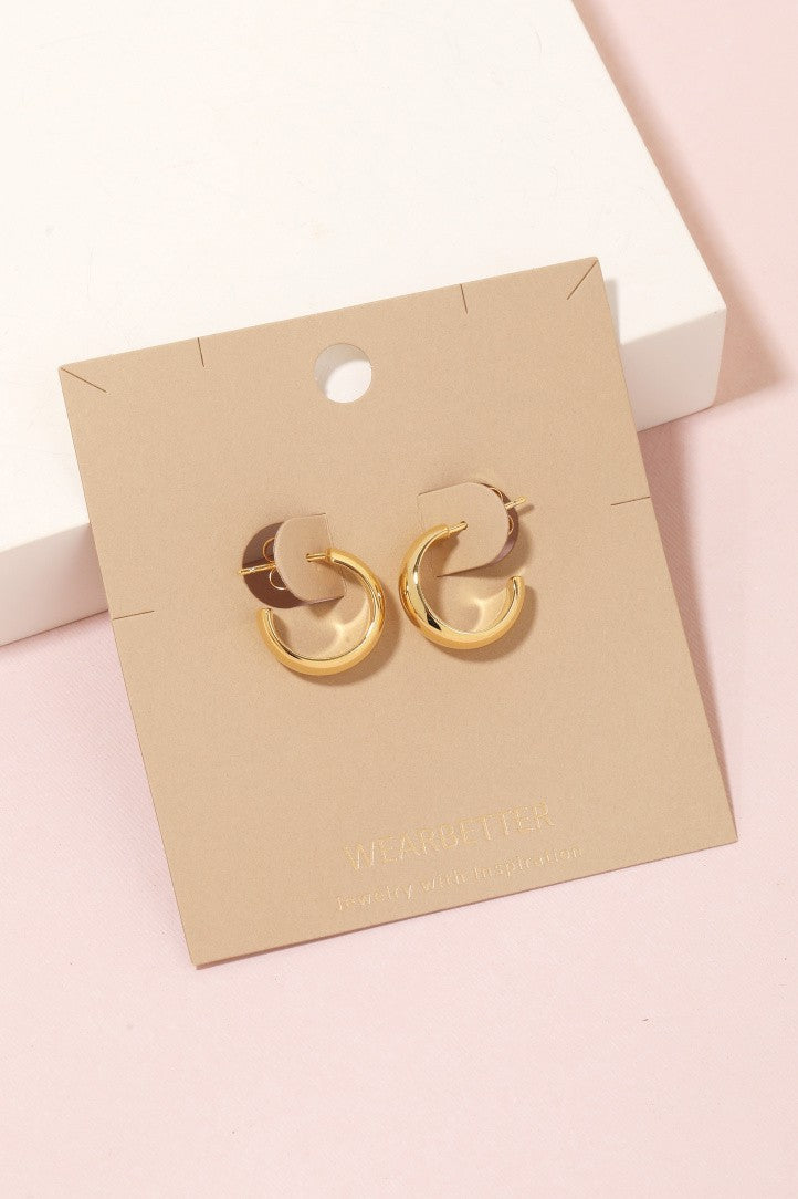 Golden Glow Hoops