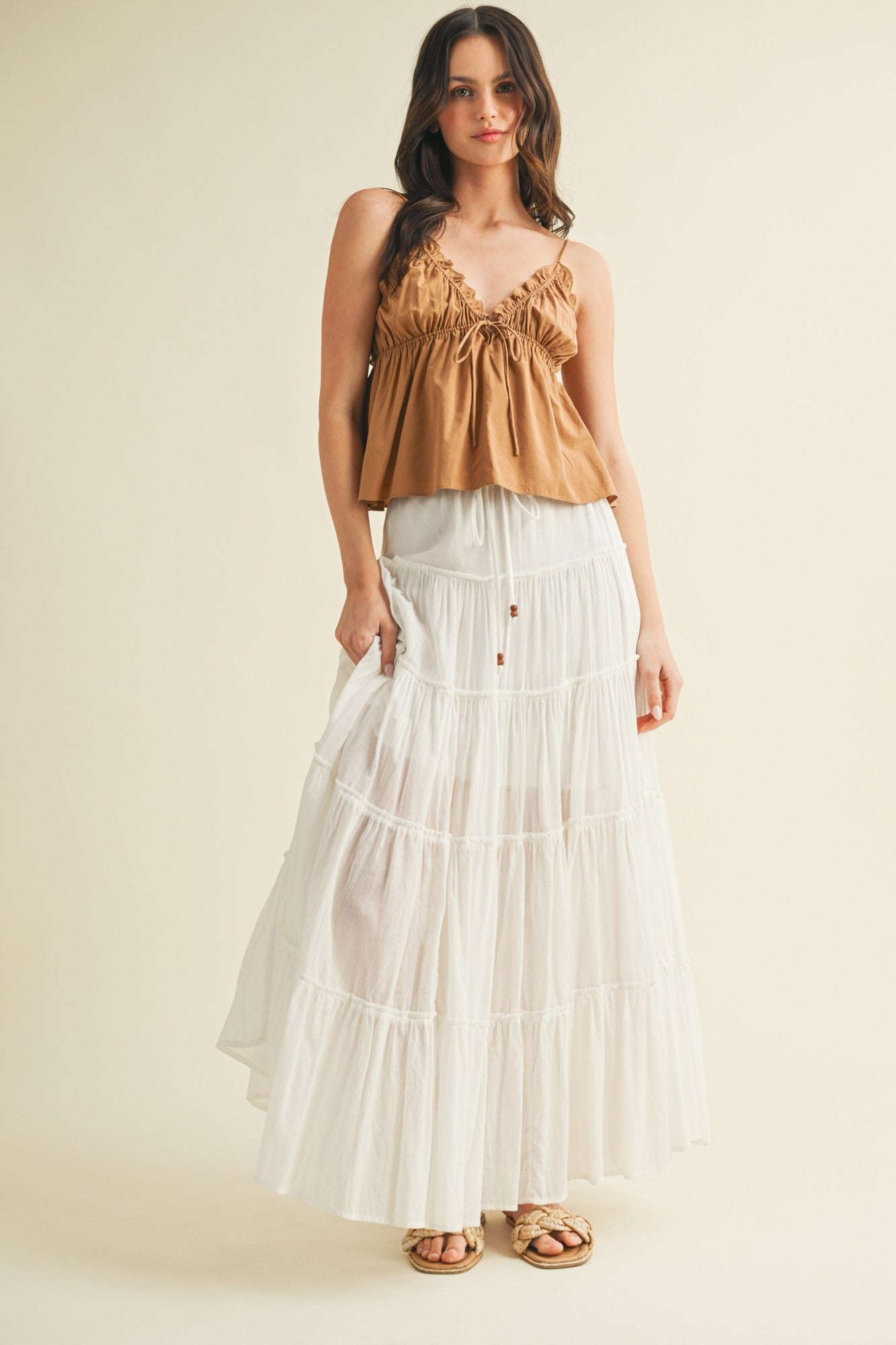 Falling Behind Maxi Skirt