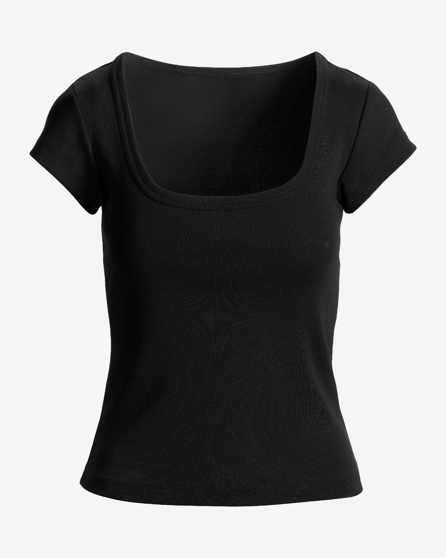 Cotton Cap Sleeve T-Shirt Proper Black