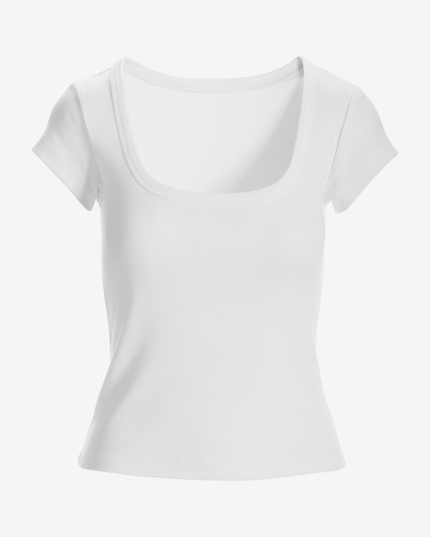 Cotton Cap Sleeve T-Shirt Pure White