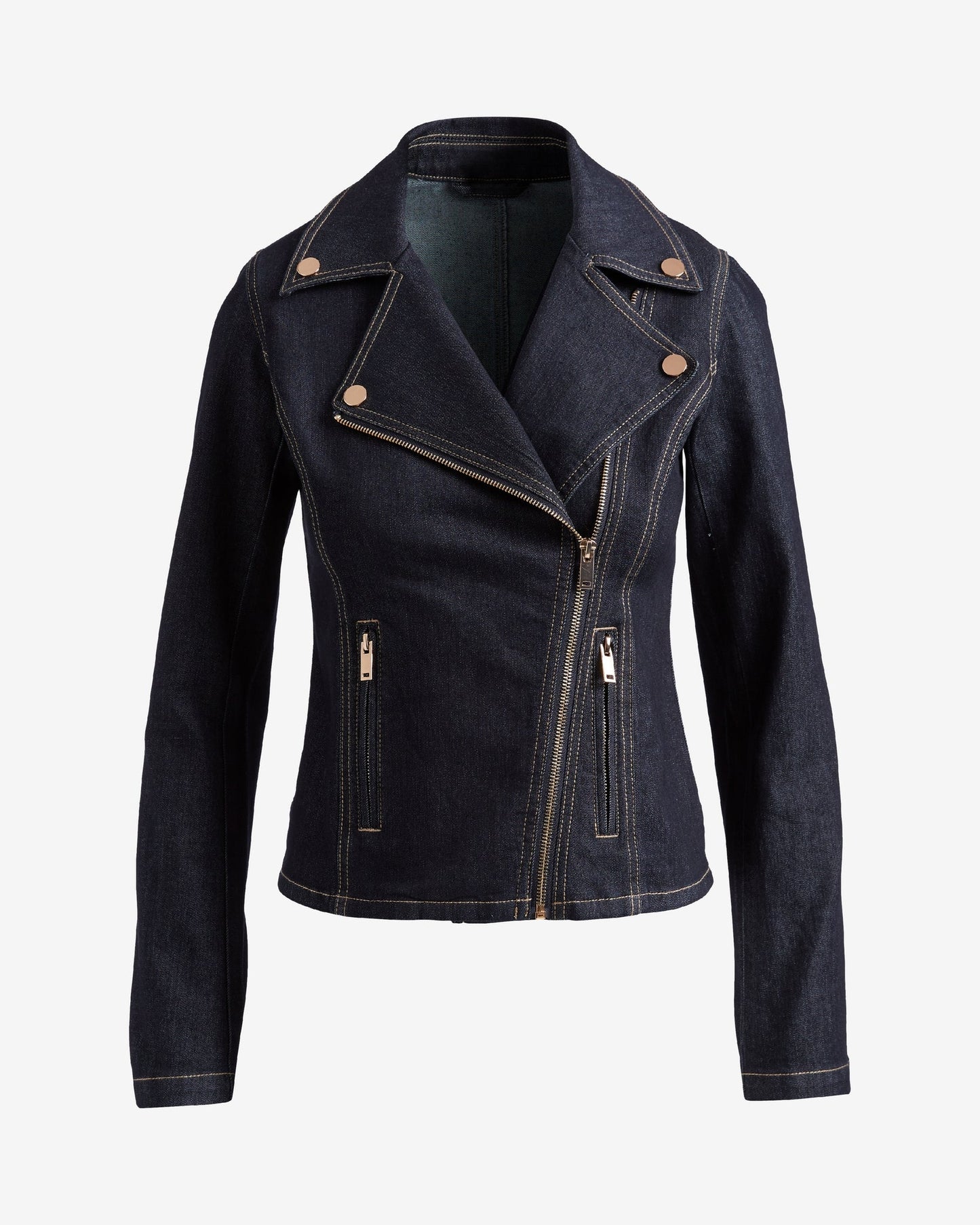 Denim Moto Jacket Rinse