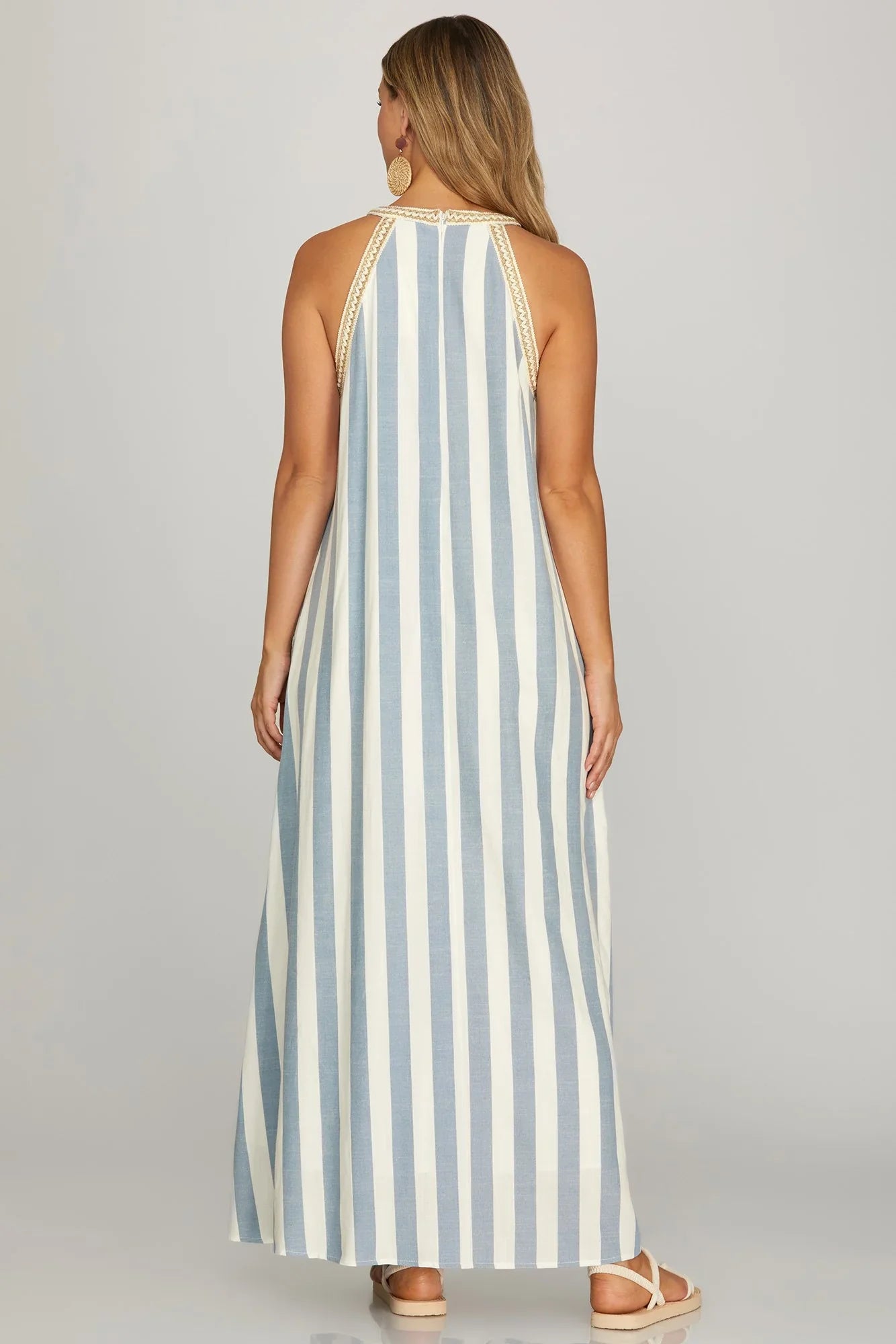 Marina Striped Maxi Dress