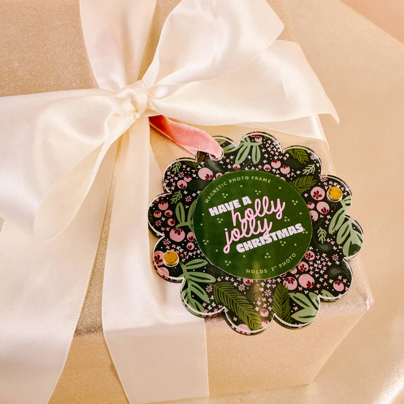 Jolly Sprig Picture Frame Ornament