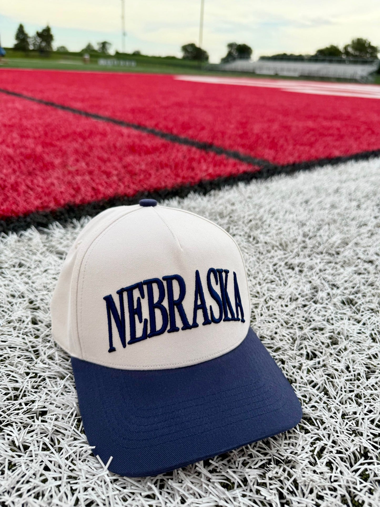 Navy Nebraska Trucker Hat