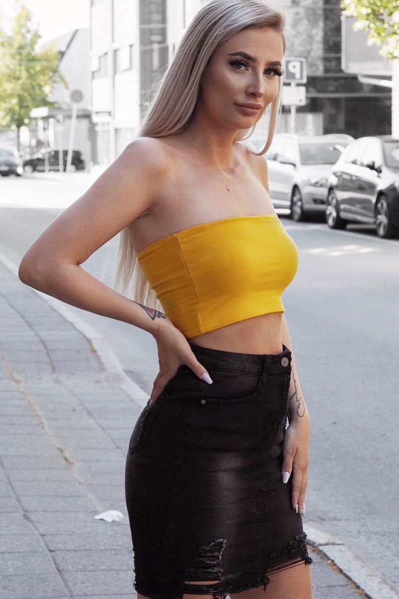 Black Denim Extreme Ripped Skirt - Jeanie