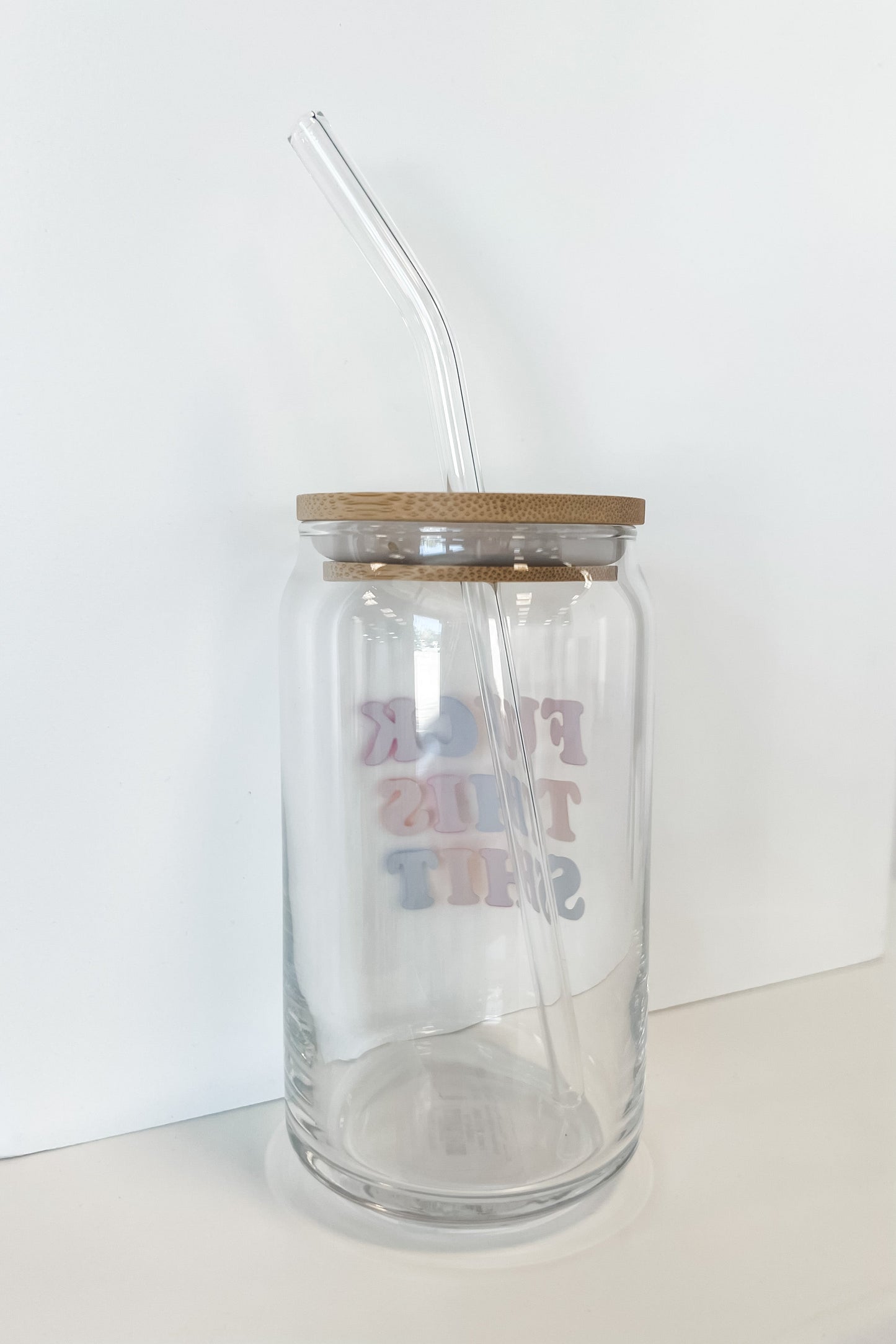 Fuck This Shit Beer Can Glass