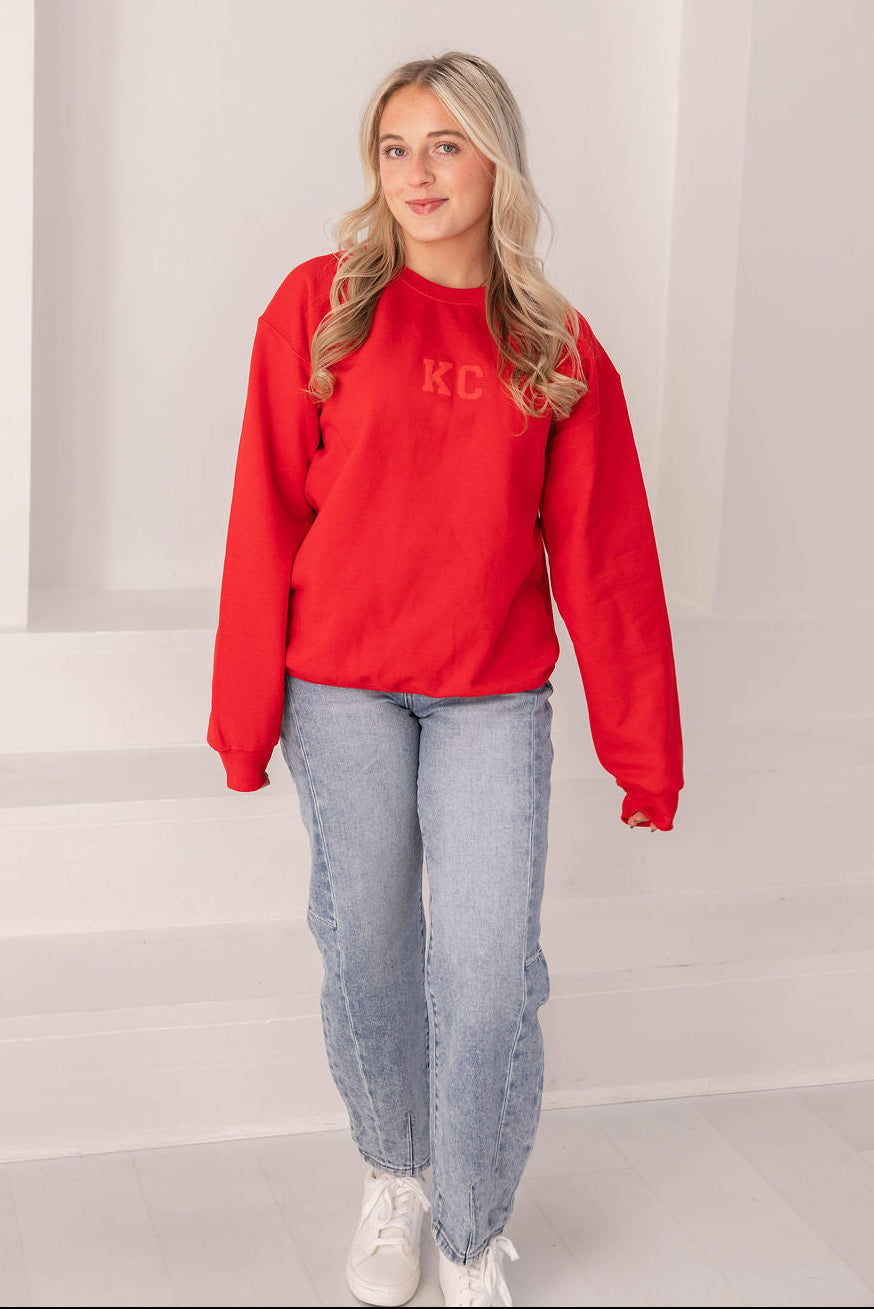 KC Crewneck Sweatshirt (Red)