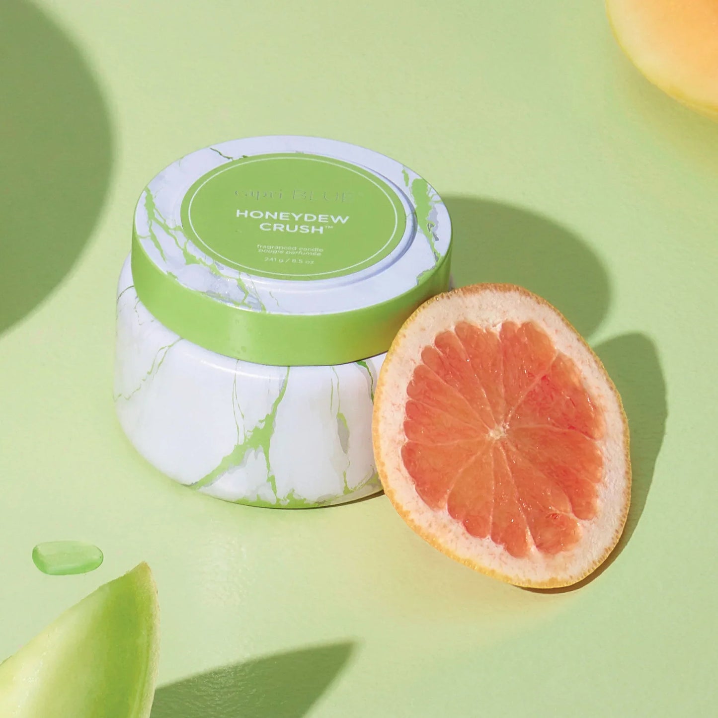 Honeydew Crush Marble Tin Candle