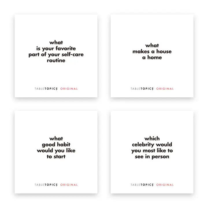 Original Tabletopics Conversation Starters