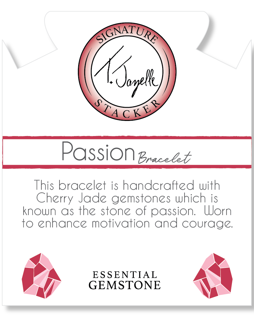Defining Bracelet-Passion Bracelet with Cherry Jade Gemstones