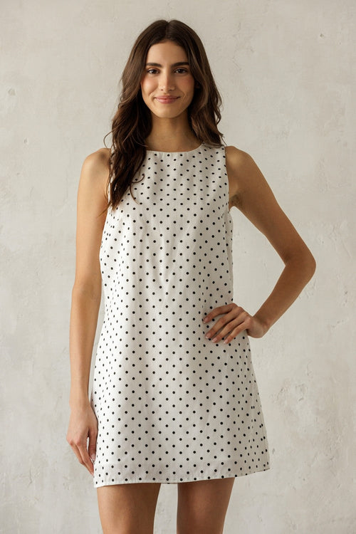 Parisian Polka Mini Dress