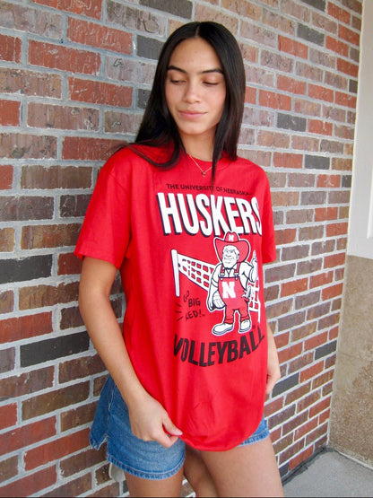 Herbie Huskers Volleyball Tee