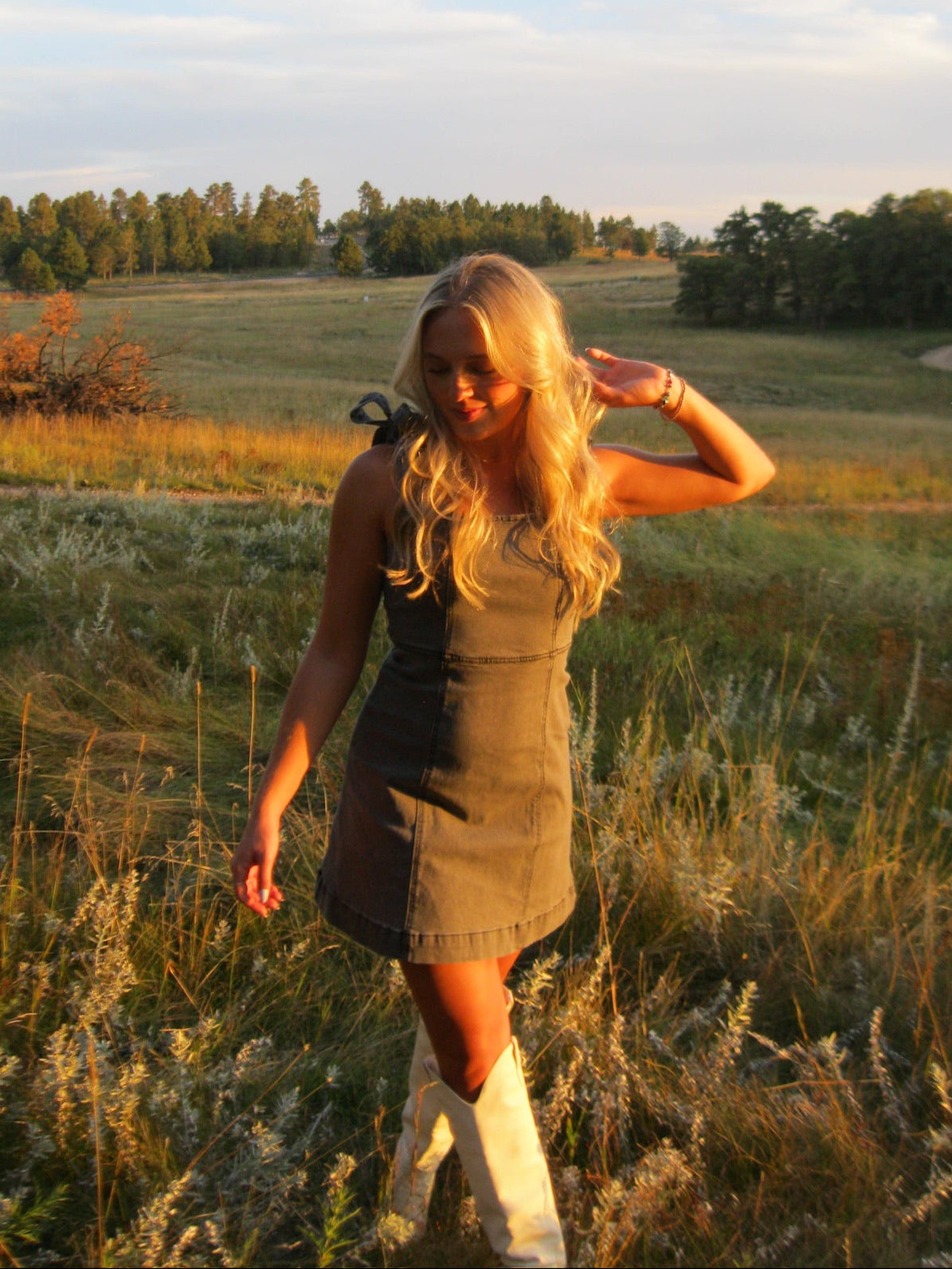 Midnight Denim Mini Dress