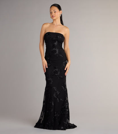 Ariela Lace-Up Cutout Mermaid Formal Dress