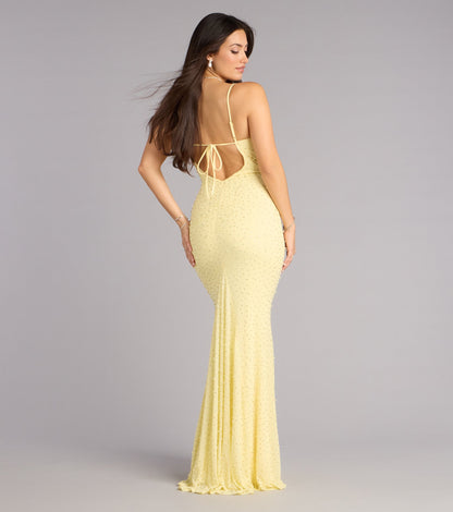 Anisa Pearl Rhinestone Mermaid Formal Dress
