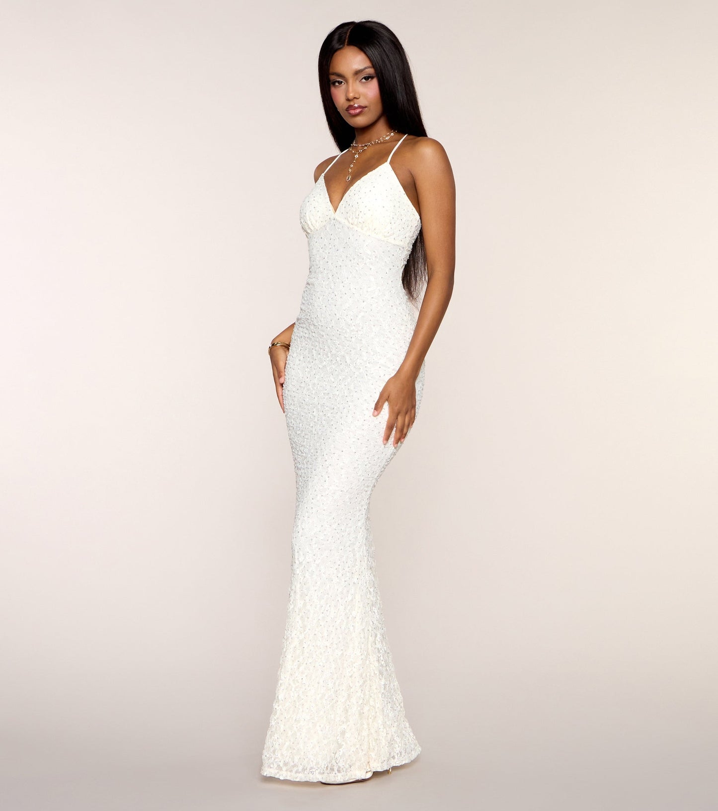 Arabella Lace Mermaid Formal Dress