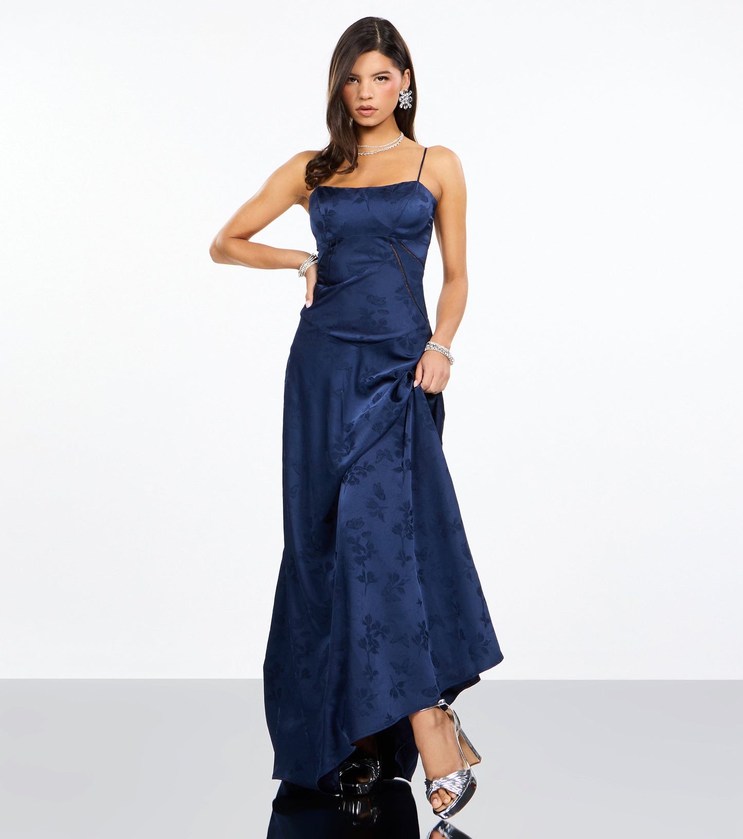 Annistyn Satin A-Line Formal Dress