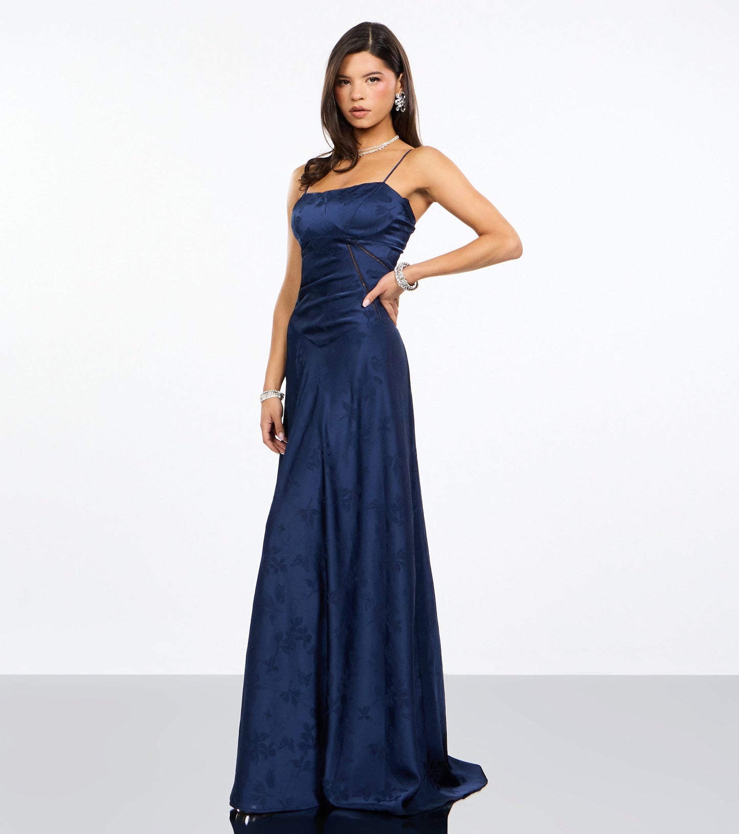 Annistyn Satin A-Line Formal Dress