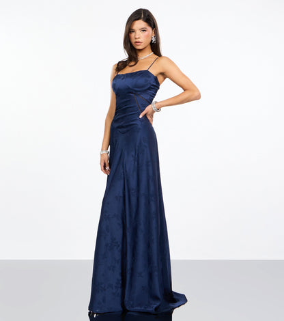 Annistyn Satin A-Line Formal Dress