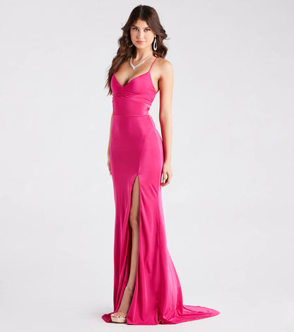 Aubrey Formal V-Neck Mermaid Dress