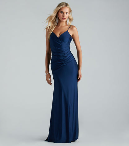 Aubree Formal Satin Mermaid Dress