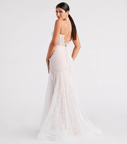 Annalee Lace Corset Mermaid Gown