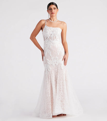 Annalee Lace Corset Mermaid Gown
