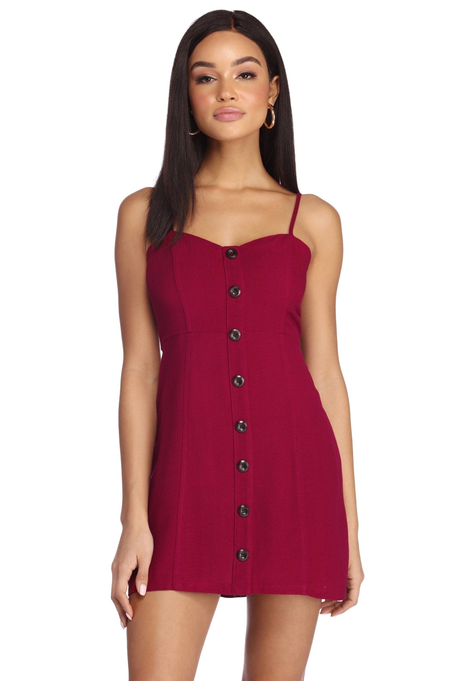 Babe In A Button Down Dress