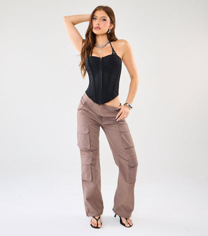 Attitude Please Jersey Corset Top