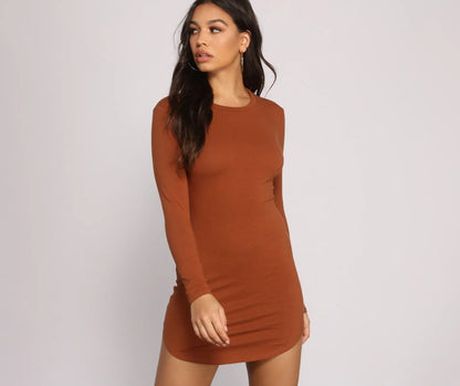 Back to Basics Knit Mini Dress