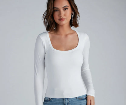 Basic Must-Have Long Sleeve Top