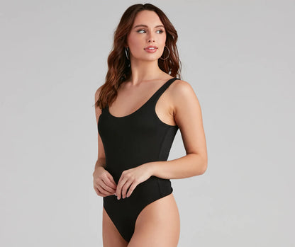 Basic Needs Scoop Neck Bodysuit