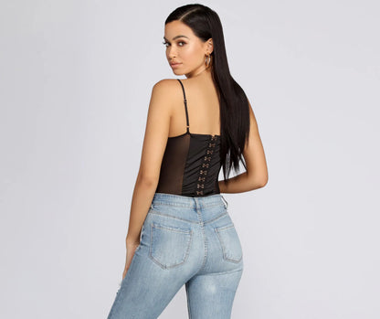 Bad Gal Satin Bodysuit
