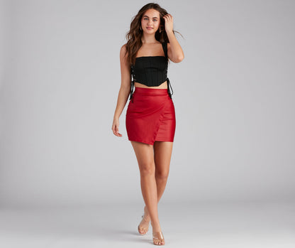 Another Drink Lace-Up Ponte Bustier