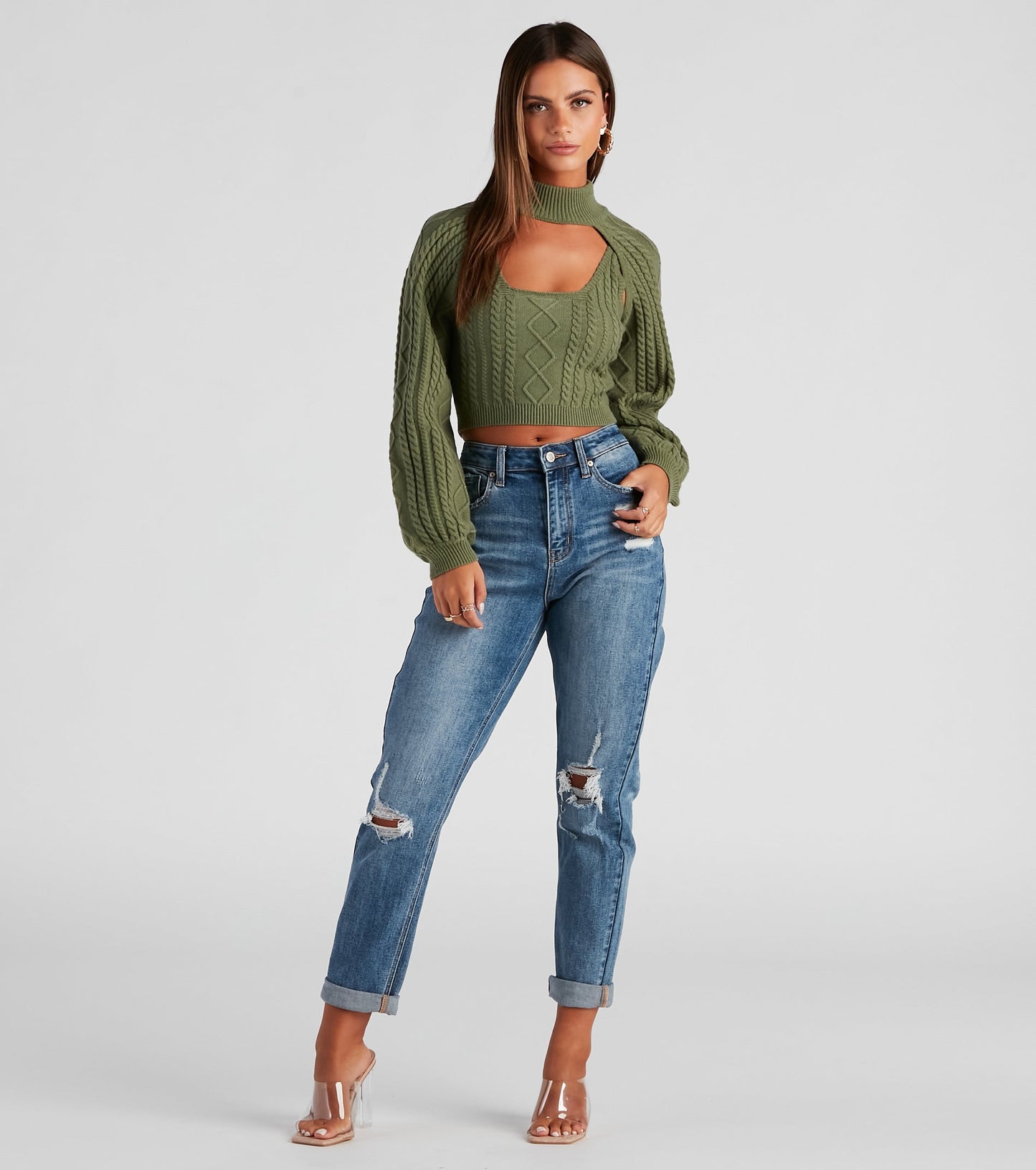 Autumn Harvest Scoop Neck Crop Tank