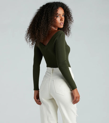 Basic Must-Have Ribbed Knit Bodysuit