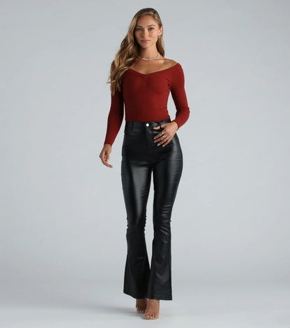 Basic Must-Have Ribbed Knit Bodysuit