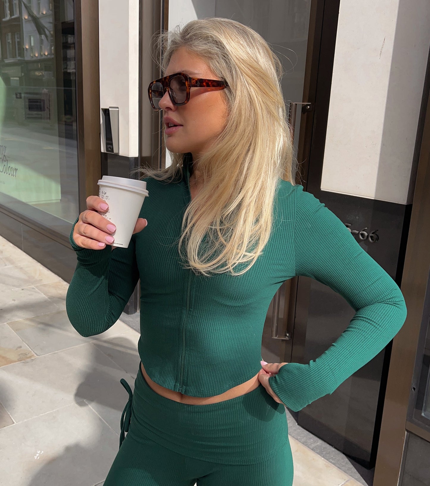 At Your Leisure Zip-Up Crop Jacket