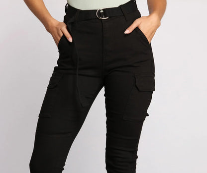Babe in Skinny Cargo Pants