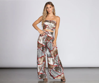 Animal Desire High-Waist Pants