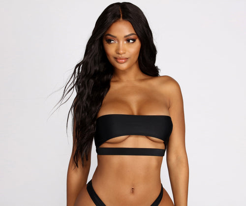 Aye Aye Captain Bandeau Swim Top