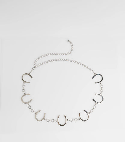 Back In The Saddle Horseshoe Chain Belt
