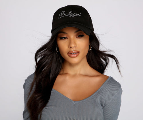 Babygirl Rhinestone Baseball Cap