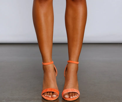 Around The Block Straw Block Heels