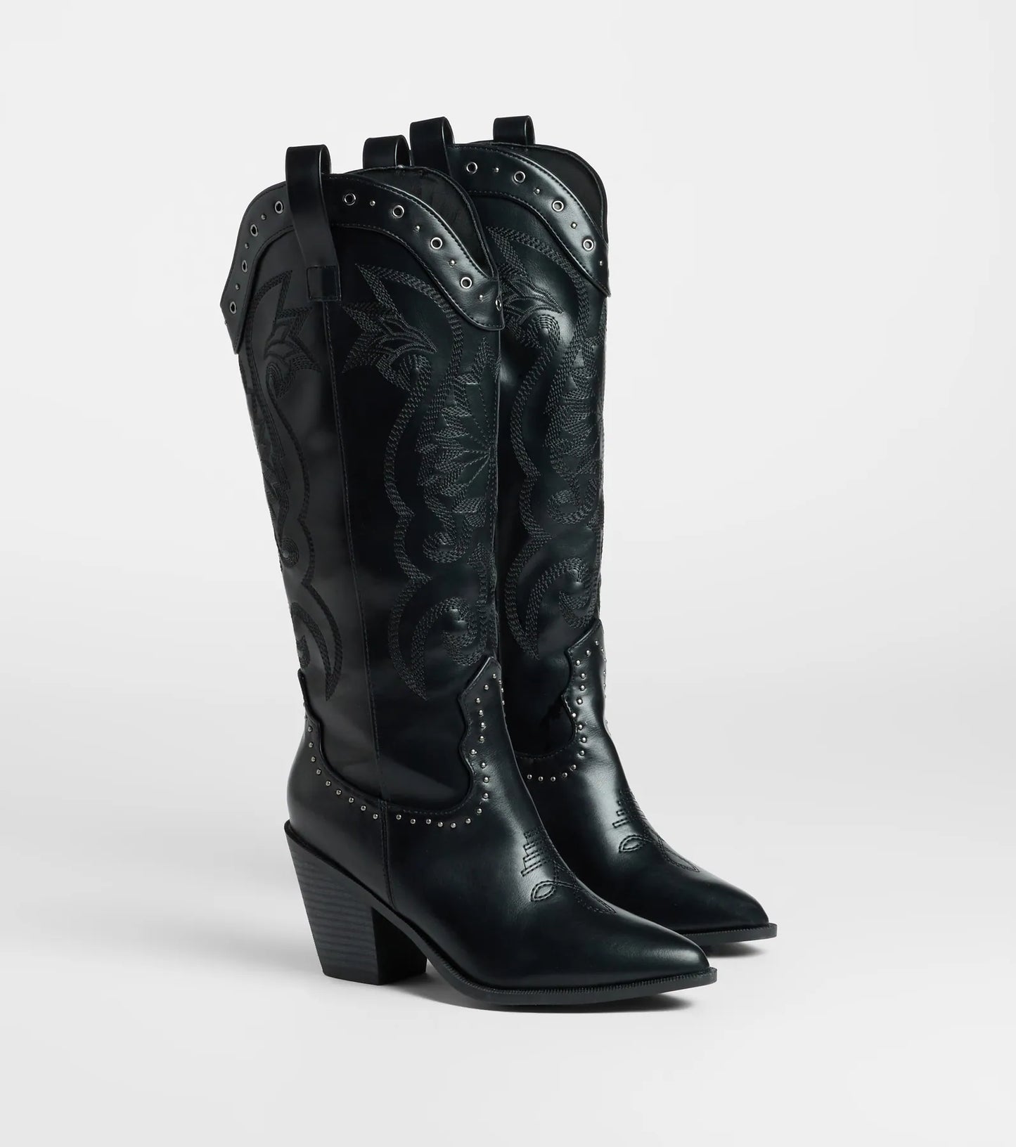Back In The West Studded Cowboy Boots