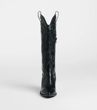Back In The West Studded Cowboy Boots